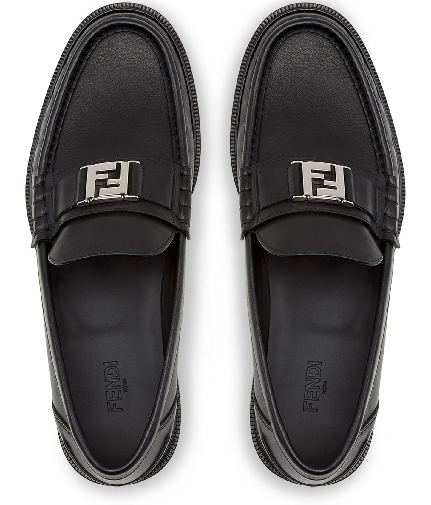 FENDI leather loafers