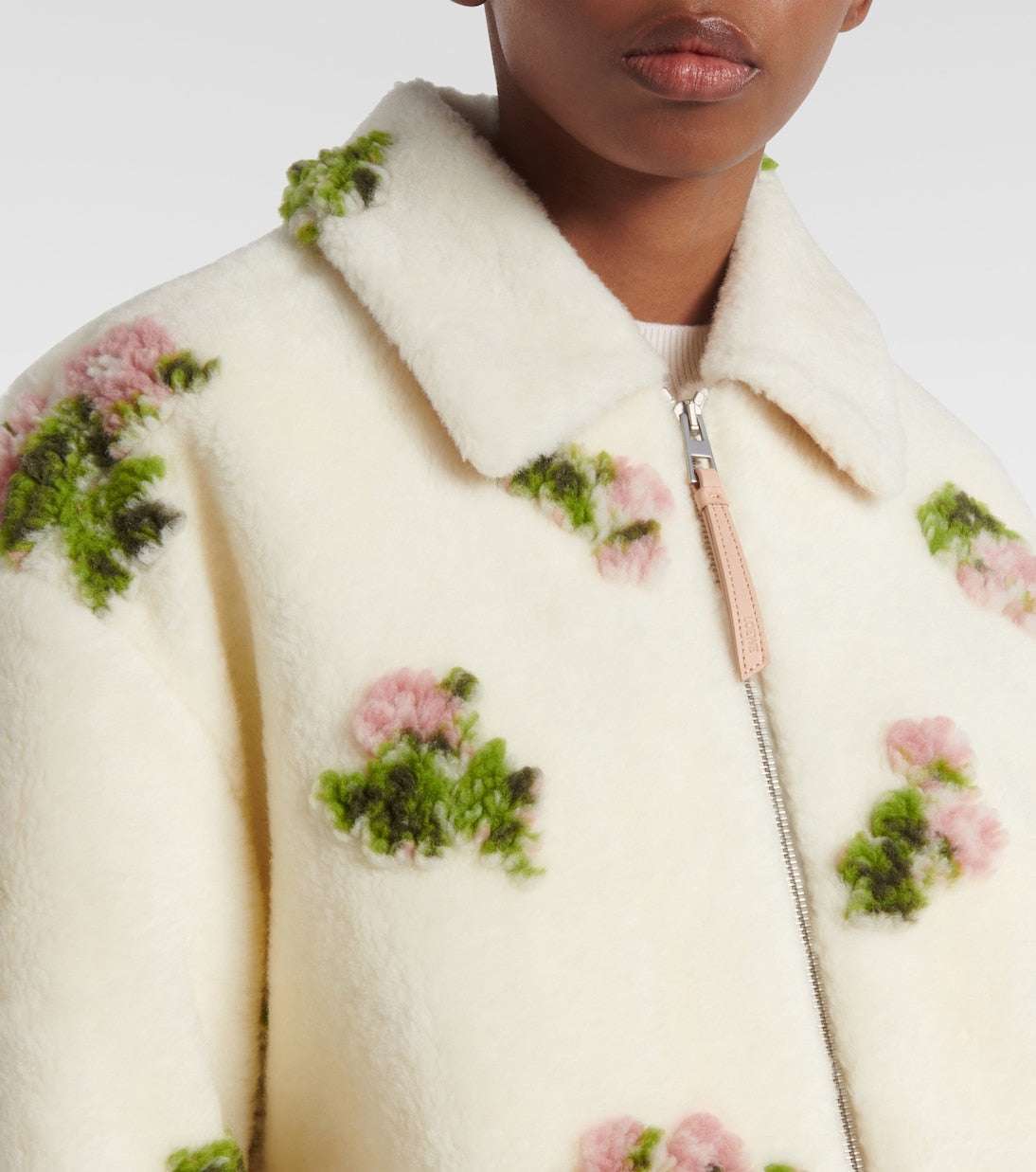 LOEWE Floral fleece jacket