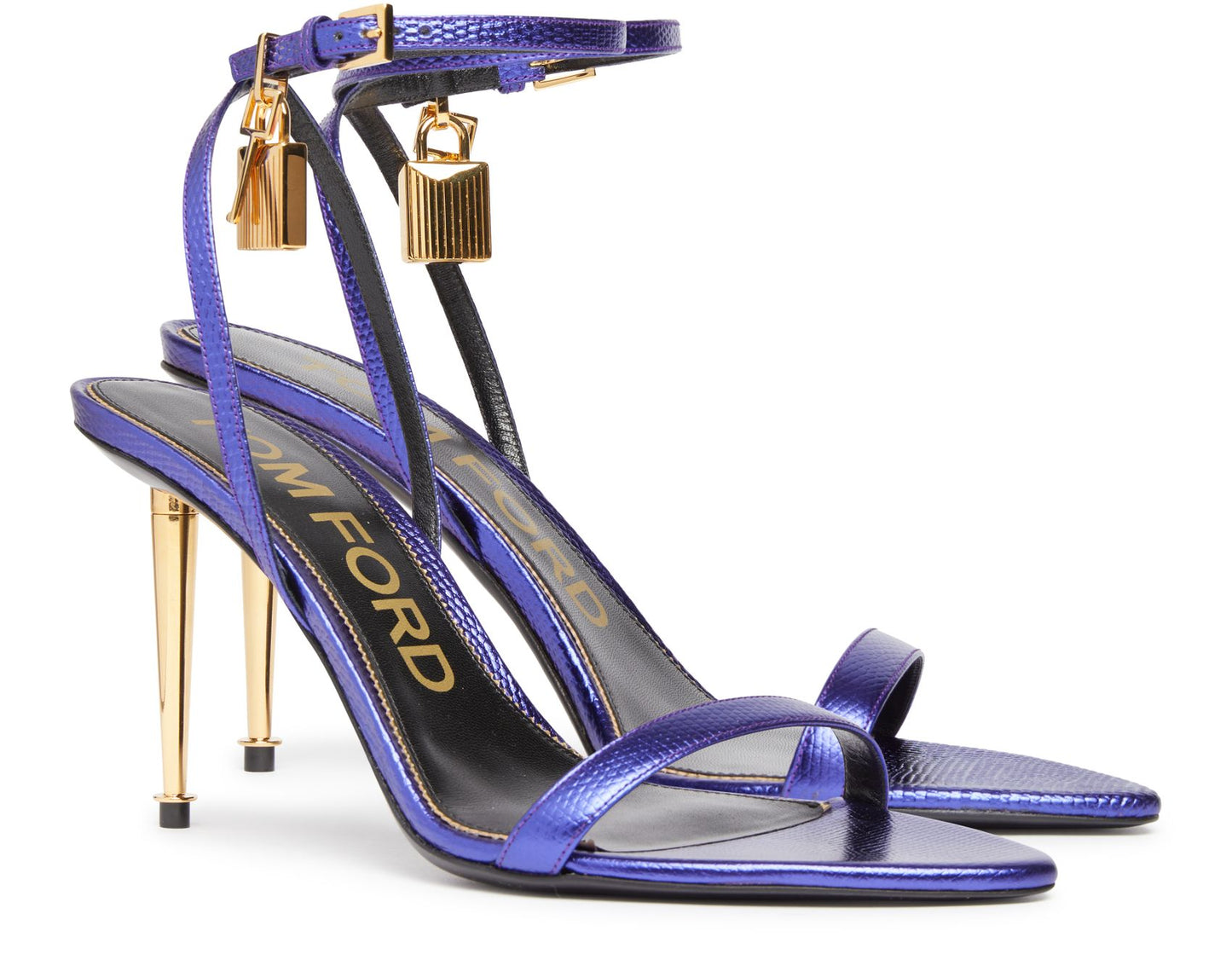 TOM FORD Padlock Pointy Naked Sandals