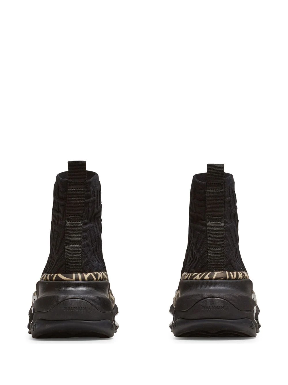 Balmain B-Bold knit high-top sneakers