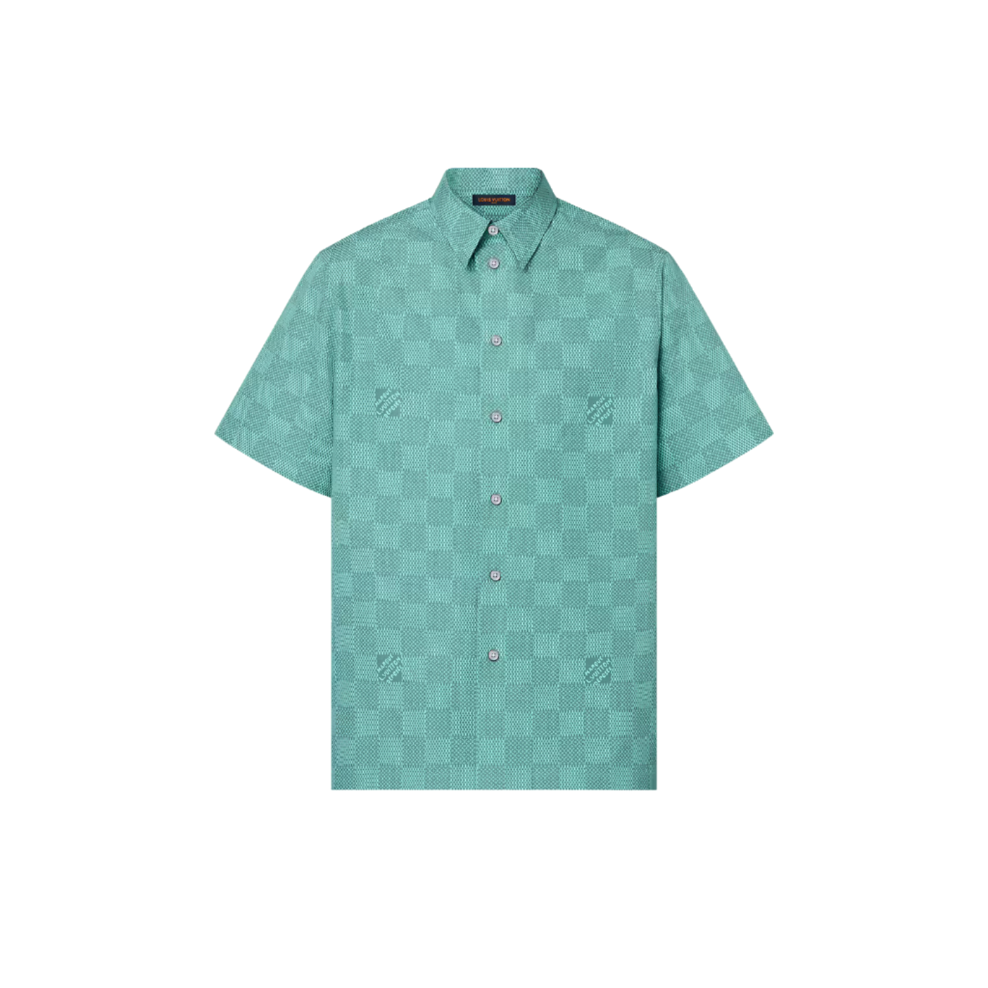 Louis Vuitton 1AFQXX Printed Short-Sleeved Cotton Shirt