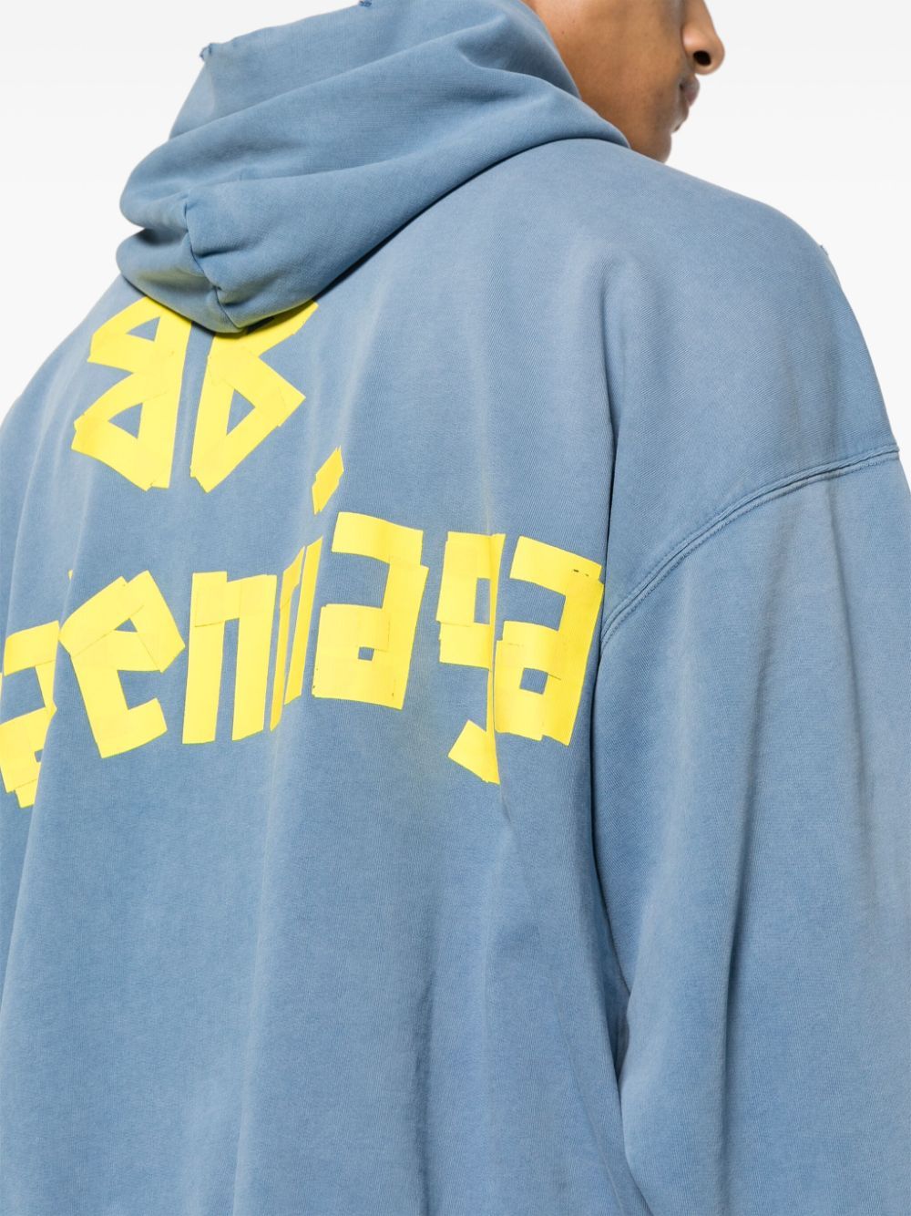 Balenciaga logo-print cotton hoodie