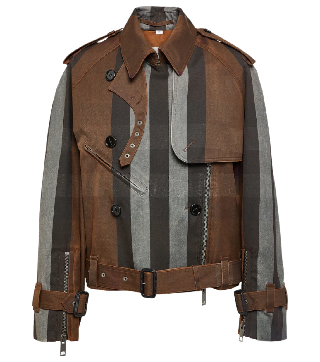 BURBERRY Striped canvas jacket