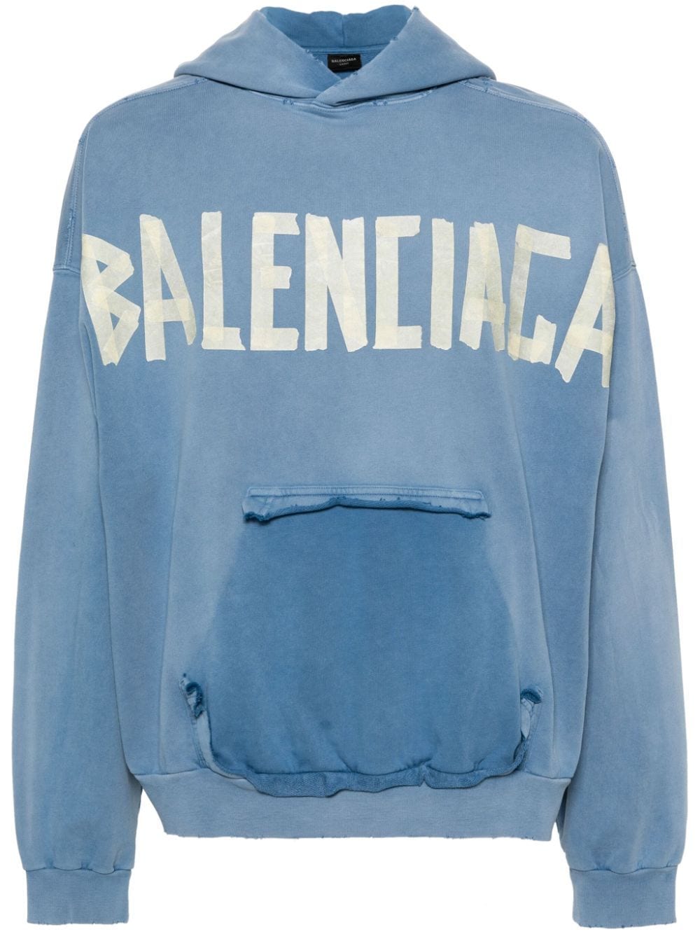 Balenciaga logo-print cotton hoodie