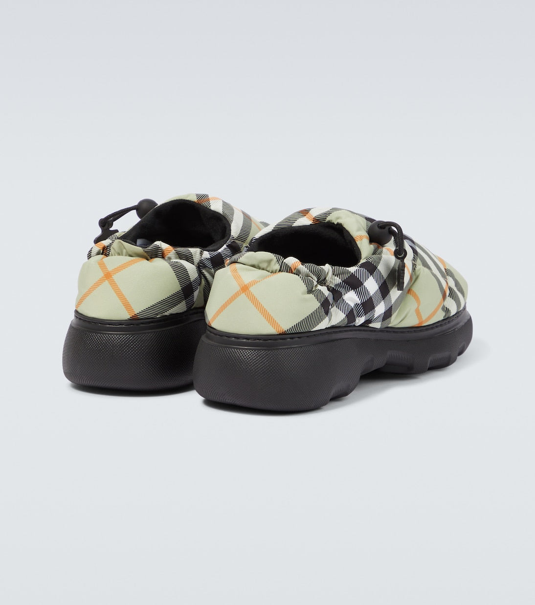 Burberry Check quilted mules