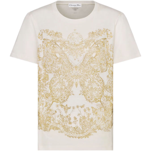 Camiseta DIOR con estampado de mariposas