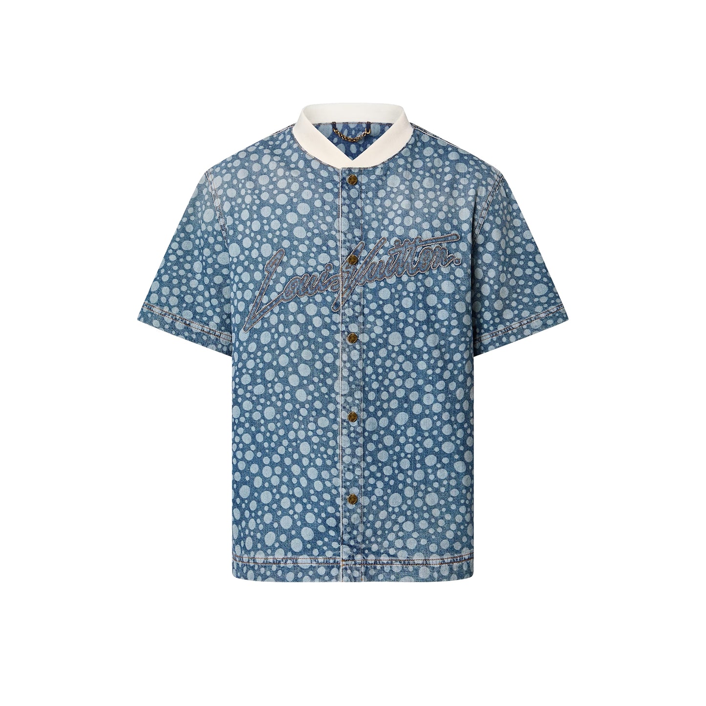 Chemise en jean à pois Louis Vuitton