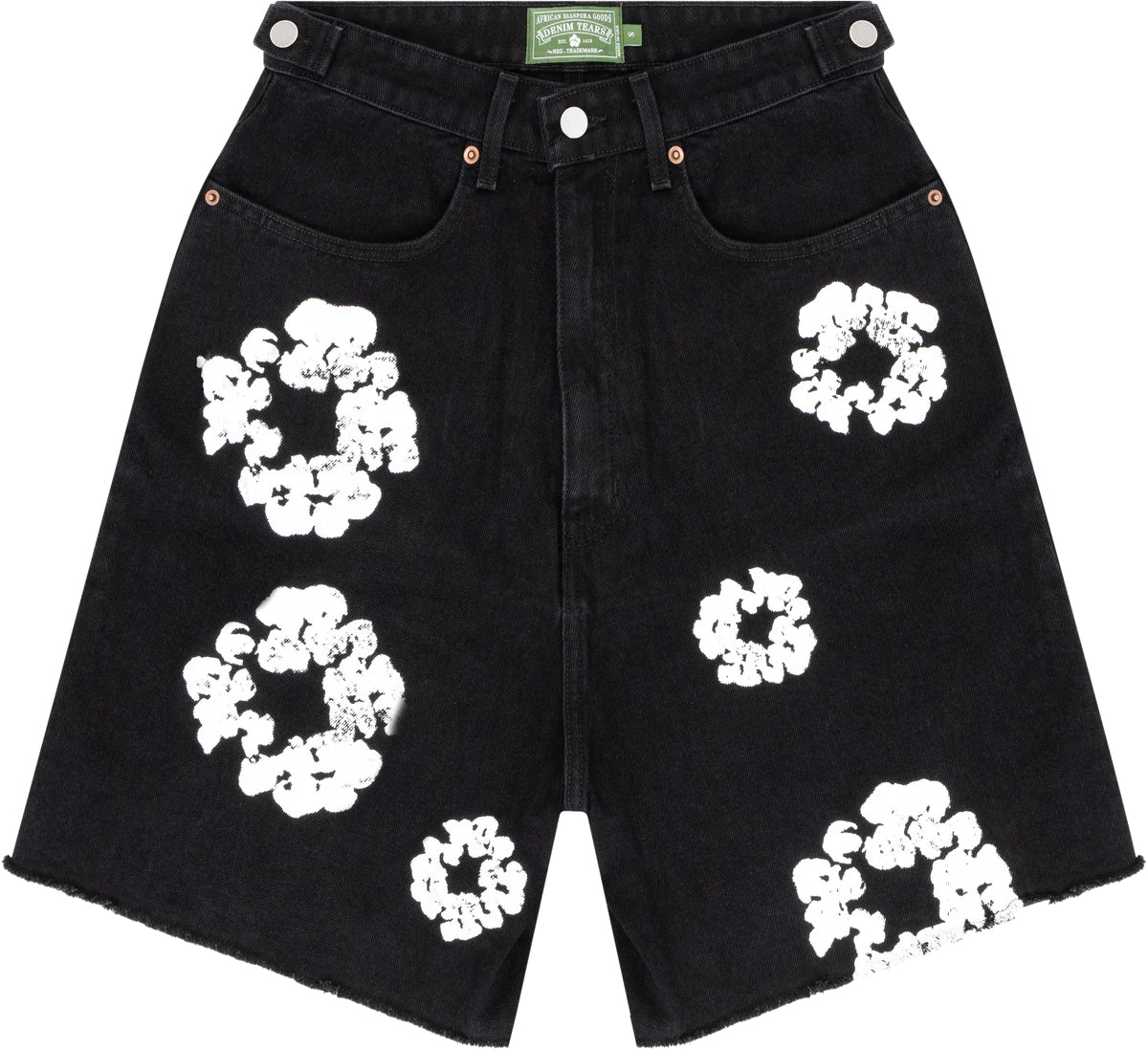 Denim Tears The Cotton Wreath Jean Short Black