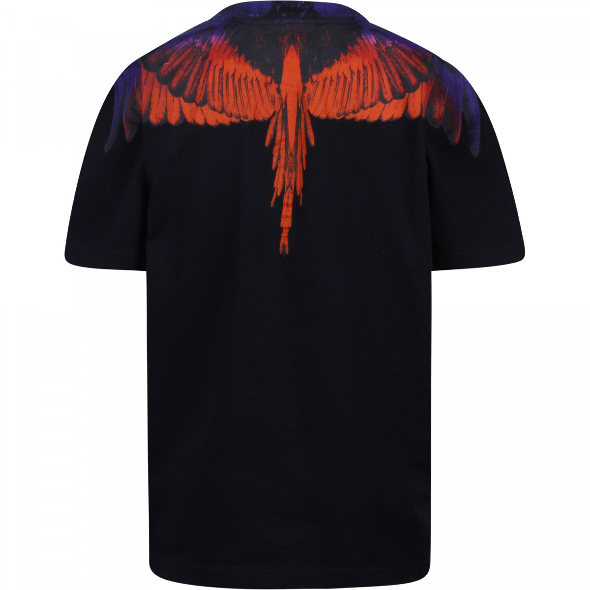 T-shirt ailé multicolore MARCELO BURLON pour garçon en noir