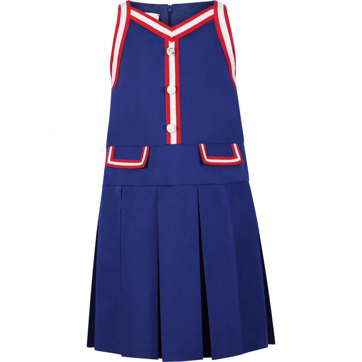 Girl GUCCI Elegant Dress in Navy Blue