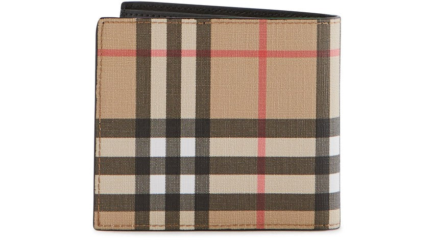 BURBERRY Vintage Check International Bifold Coin Wallet