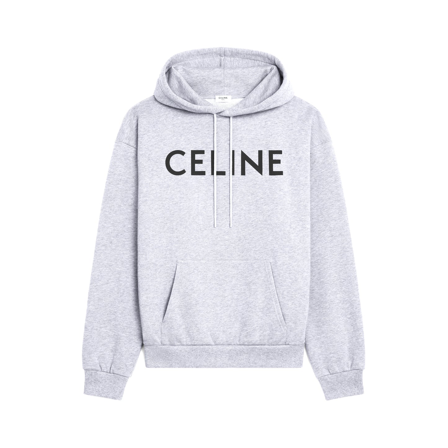 Celine Hoodie Loose hooded sweatshirt in cotton fleece