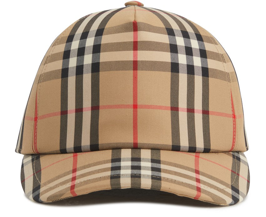 BURBERRY Check pattern trucker cap