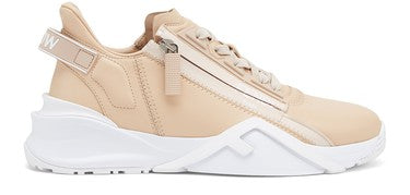 Fendi Flow Zapatillas bajas de cuero beige