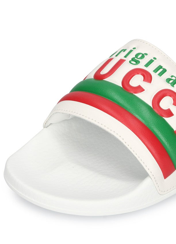 Chanclas con logo de GUCCI