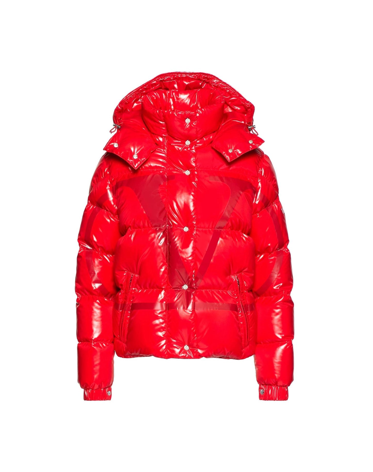 Veste matelassée en nylon laqué Valentino Moncler VLOGO