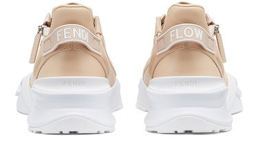 Fendi Flow Zapatillas bajas de cuero beige