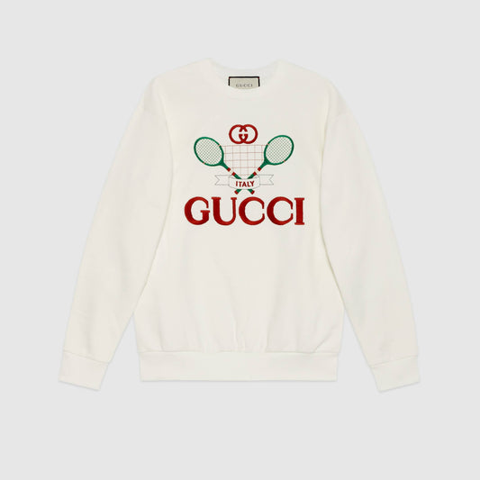 Women Oversize sweatshirt with Gucci Tennis