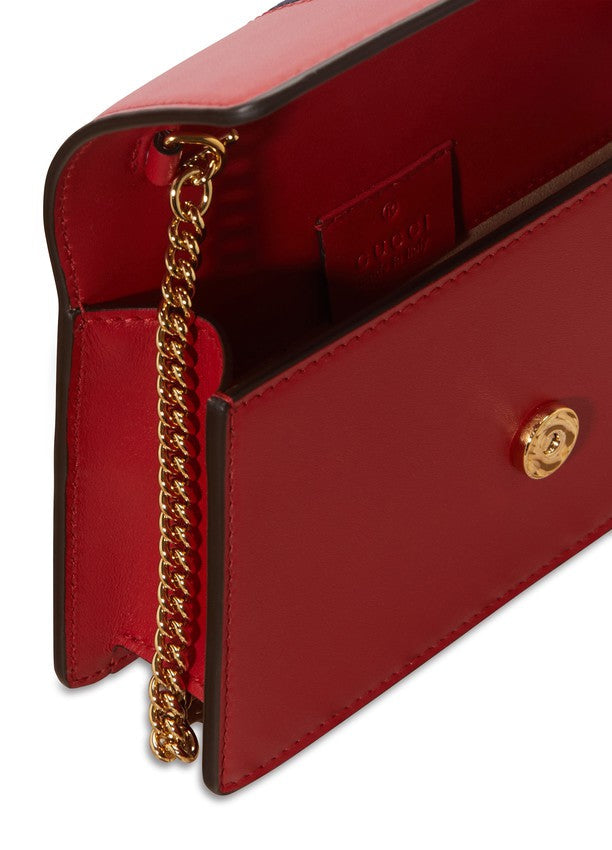 GUCCI Sylvie leather mini chain bag