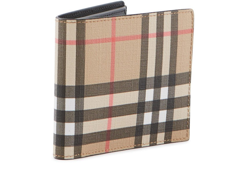 BURBERRY Vintage Check International Bifold Coin Wallet