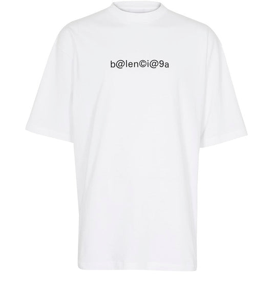 BALENCIAGA Camiseta de manga corta con logo de corte grande