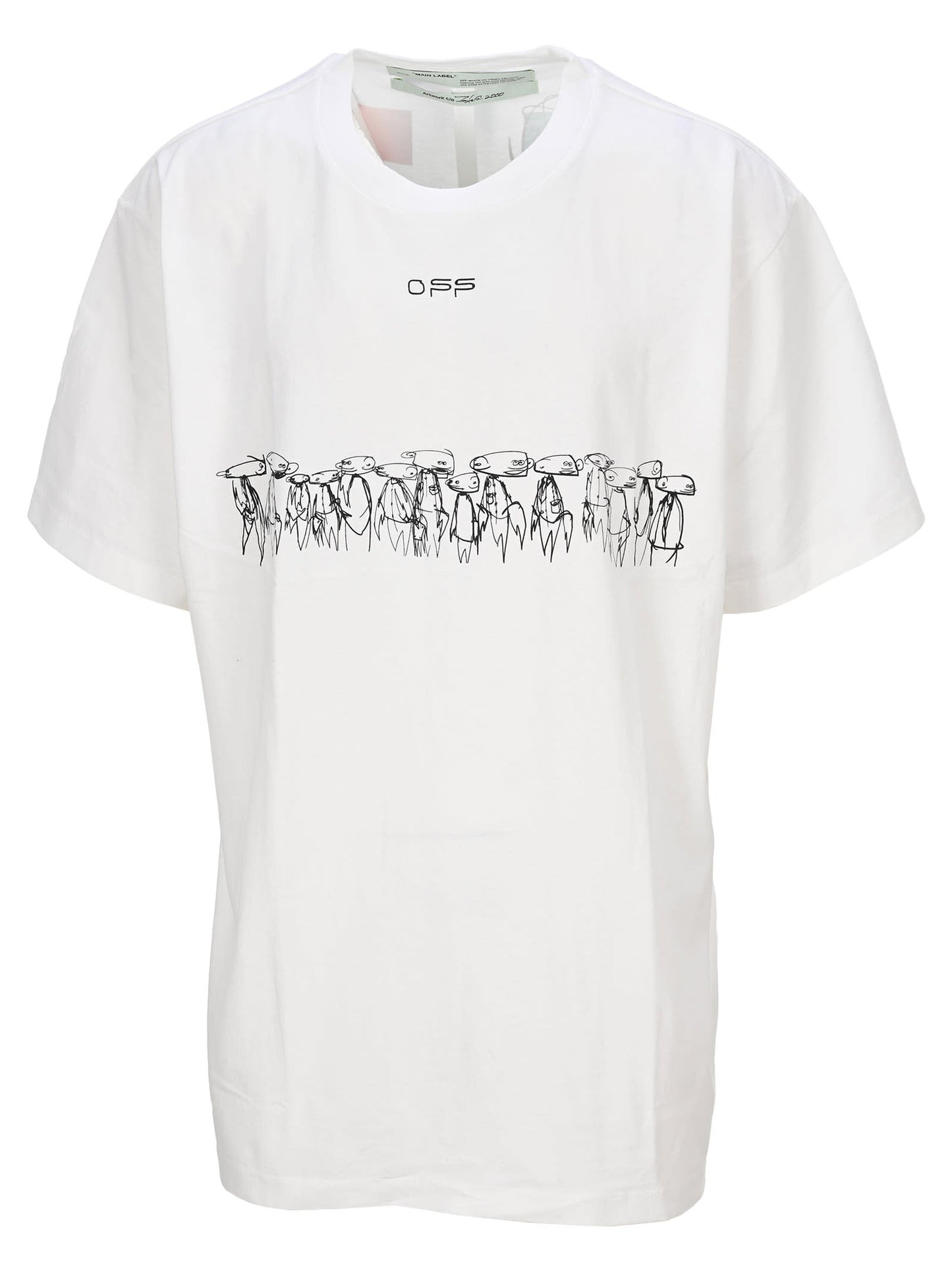 T-SHIRT IMPRIMÉ FUTURA ATOMS OFF WHITE Homme