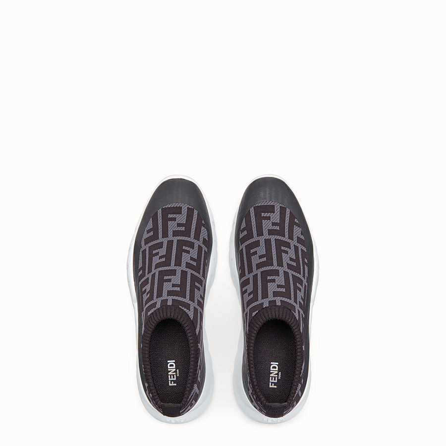 Men Fendi Sneakers Low-tops in gray tech fabric