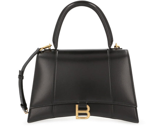 BALENCIAGA Sac Hourglass moyen en cuir