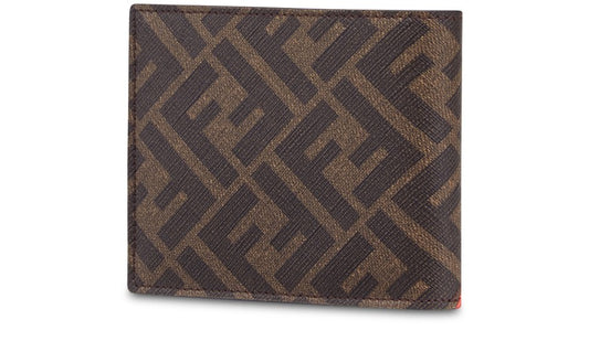 Fendi Us Dollar Wallet - Brown fabric bi-fold