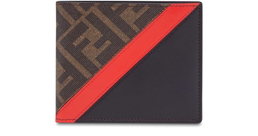 Fendi Us Dollar Wallet - Brown fabric bi-fold