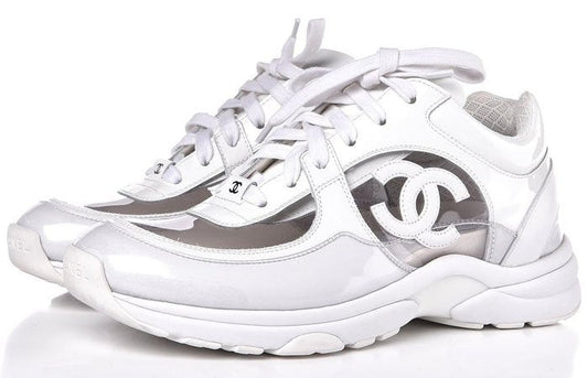 Men Chanel Clear Pvc Sneakers