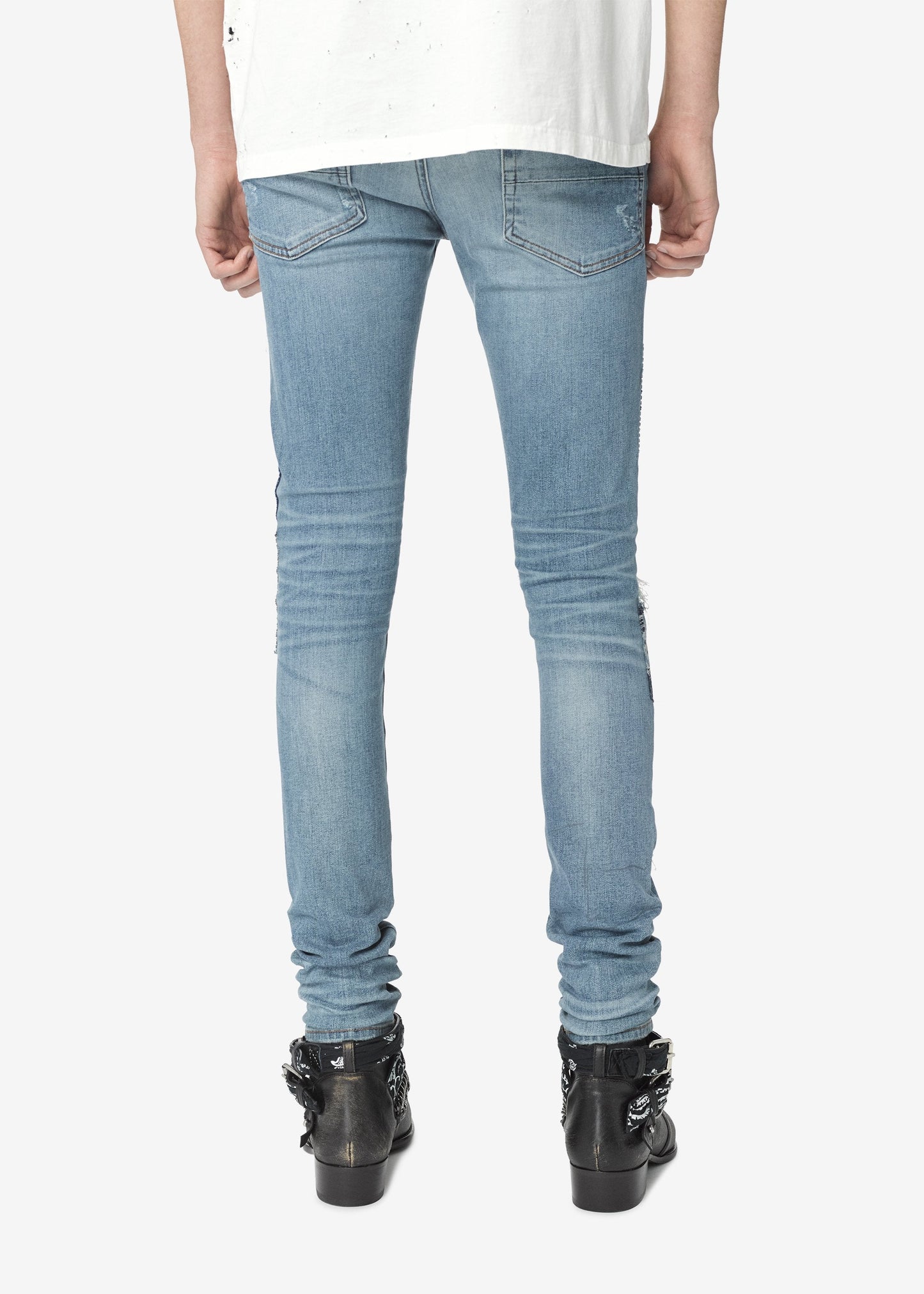 MEN AMIRI JAPANESE REPAIR JEAN ROSEBOWL