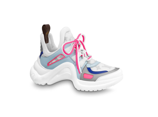 Louis Vuitton LV ARCHLIGHT SNEAKER White/Blue/Pink Monogram