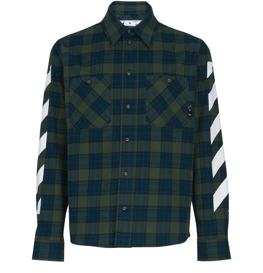 OFF-WHITE Diag checked shirt