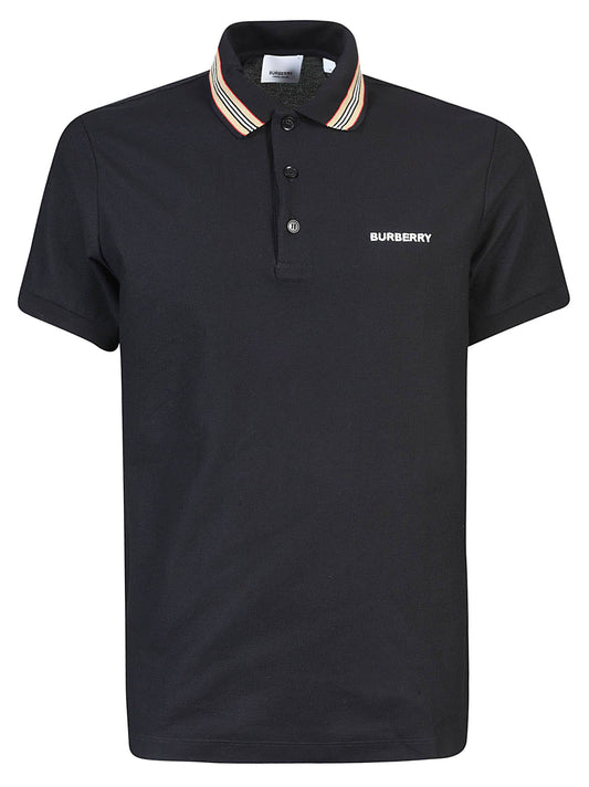 POLO BURBERRY Hombre Negro LOGO