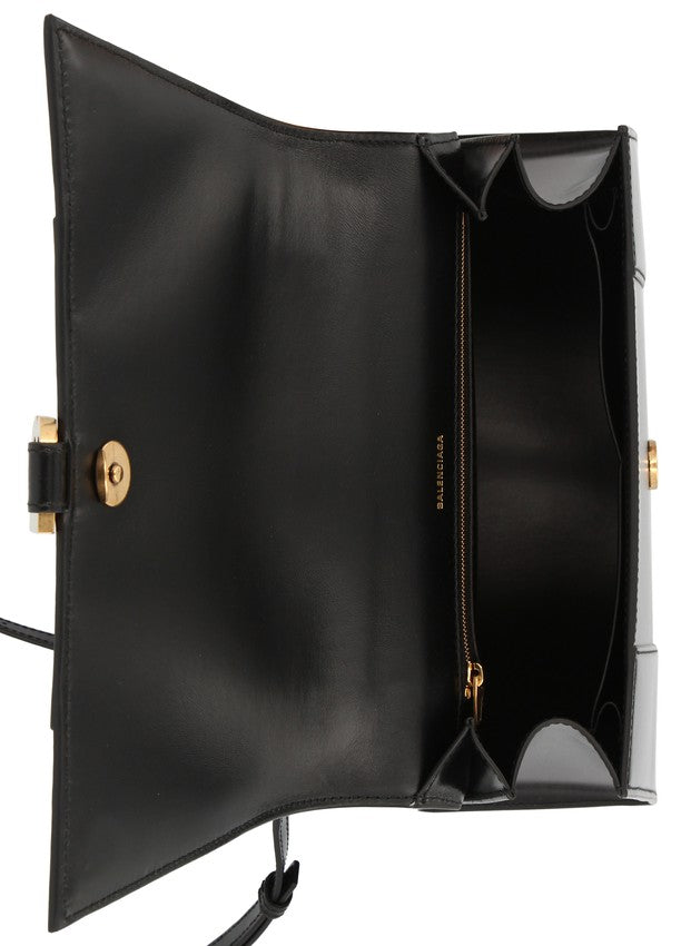 BALENCIAGA Sac Hourglass moyen en cuir