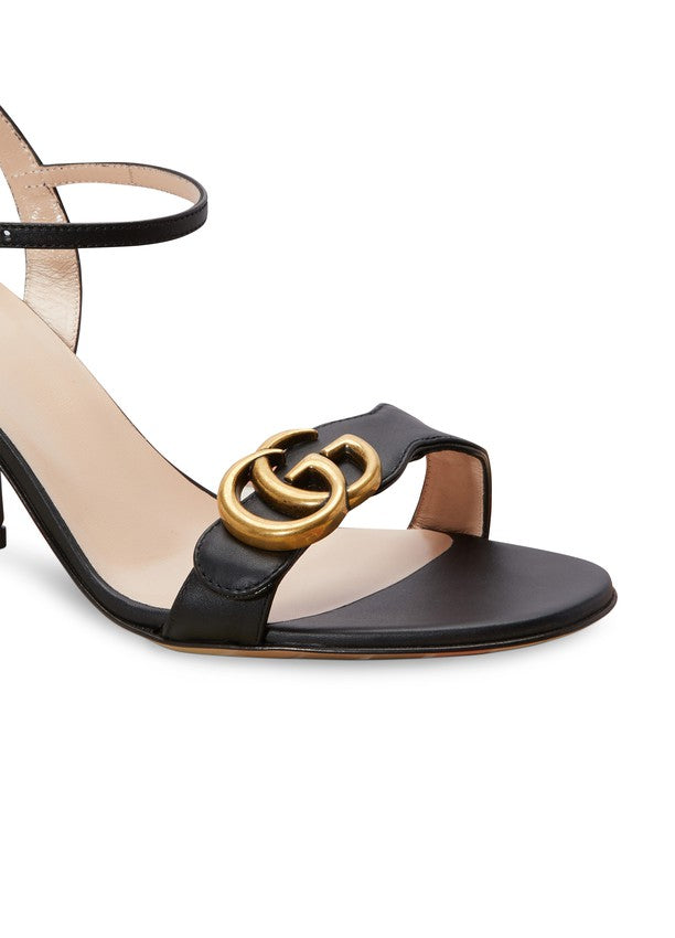 Sandalias GUCCI Marmont de piel con tacón medio