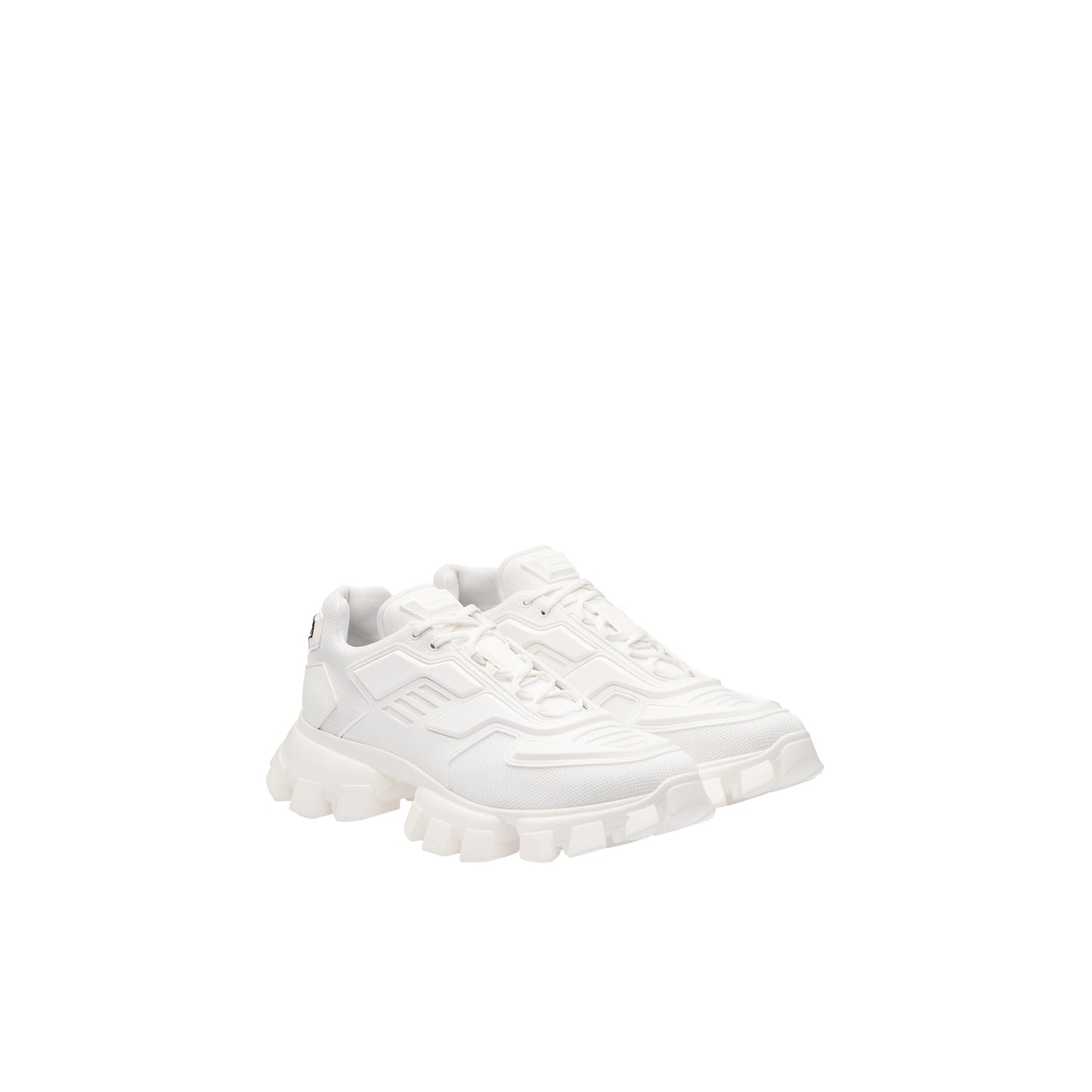 Hombre Prada Zapatillas Cloudbust Thunder de punto Blanco