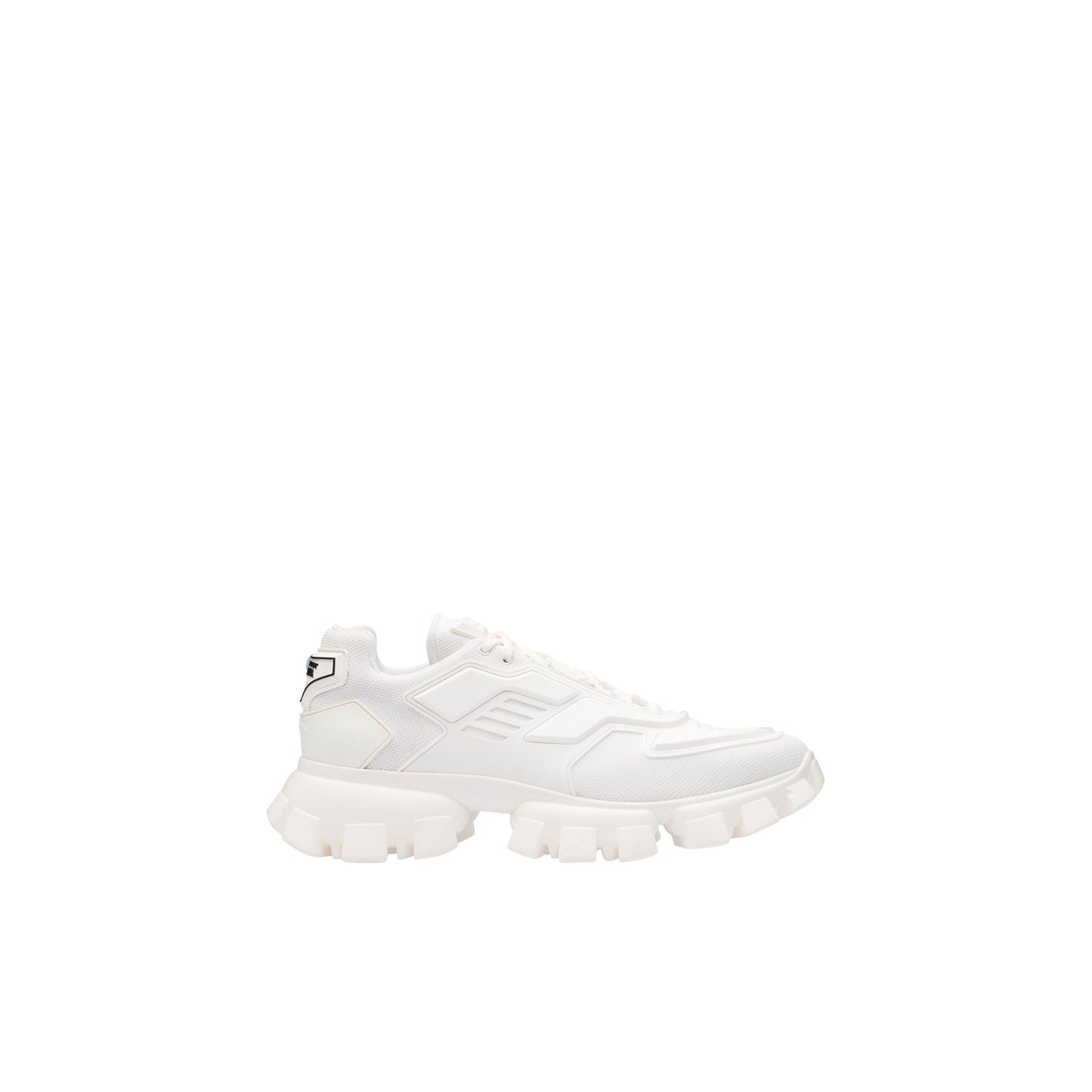 Men Prada Cloudbust Thunder knit sneakers White