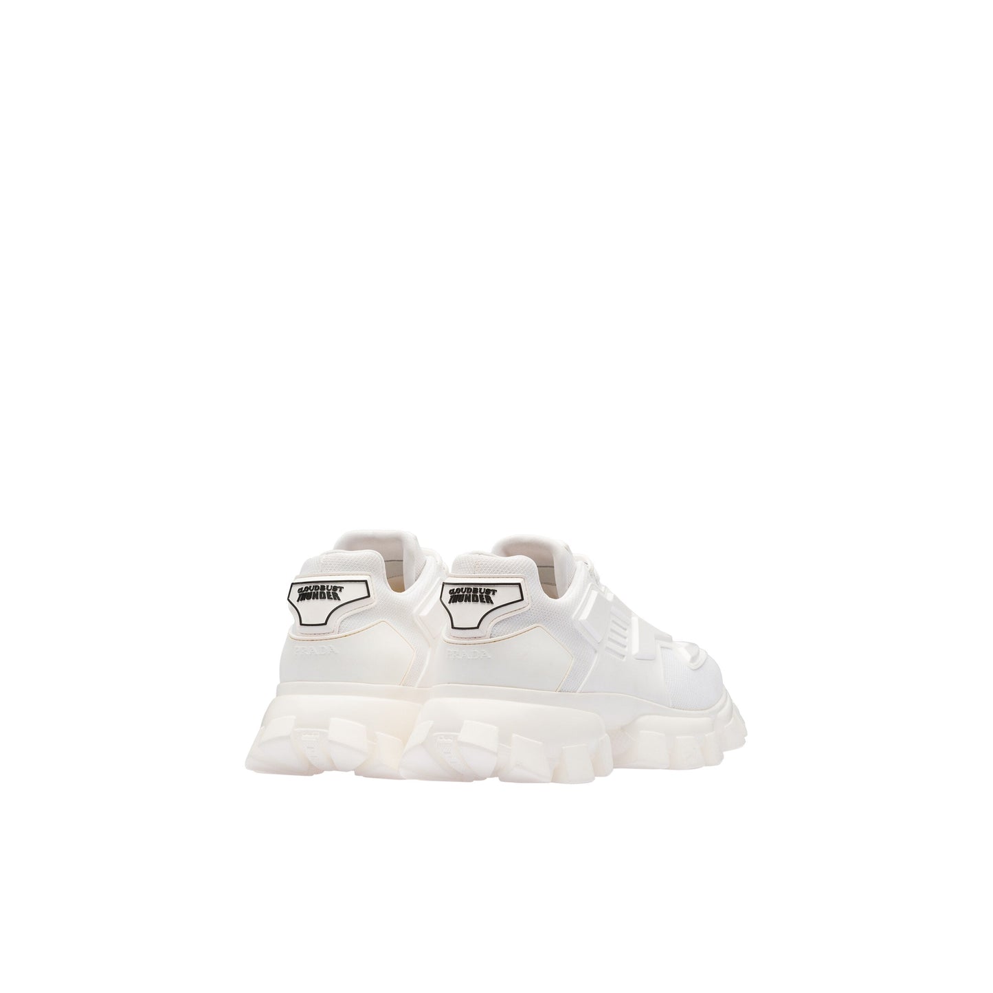 Hombre Prada Zapatillas Cloudbust Thunder de punto Blanco