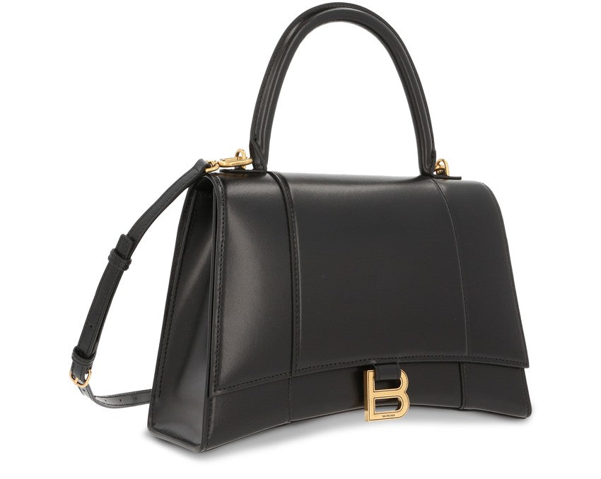 BALENCIAGA Sac Hourglass moyen en cuir