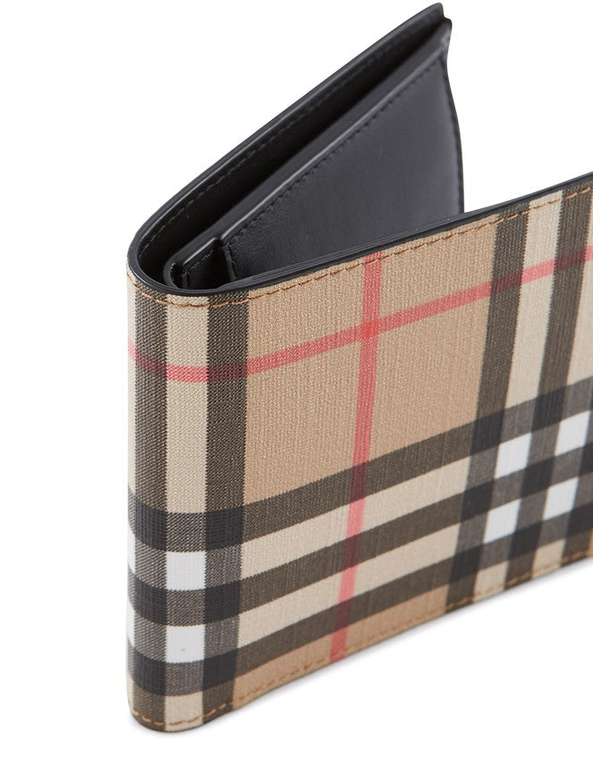 BURBERRY Vintage Check International Bifold Coin Wallet