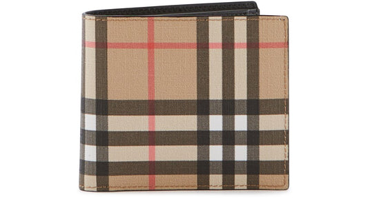 Portefeuille international à deux volets BURBERRY Vintage Check