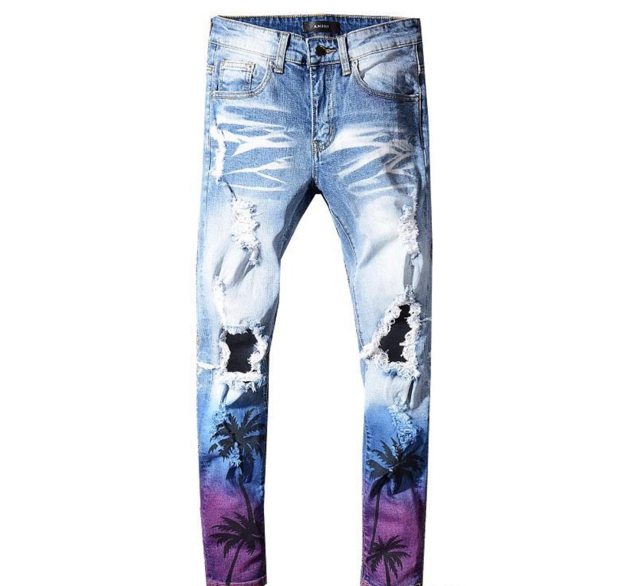 Men Amiri jeans Trees