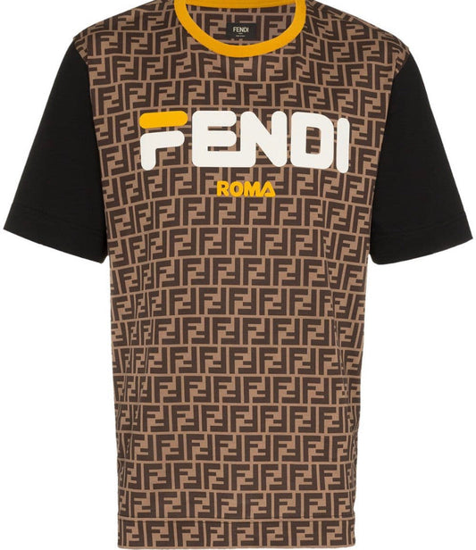 HOMBRE Camiseta Fendi Mania de algodón con logo