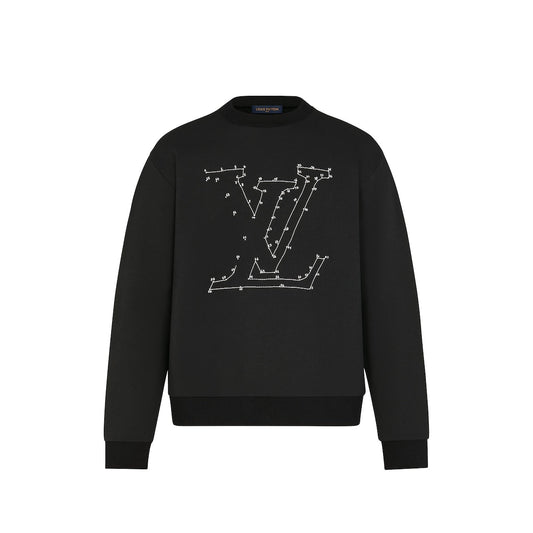 SWEAT-SHIRT BRODÉ IMPRIMÉ LV STITCH HOMME LOUIS VUITTON