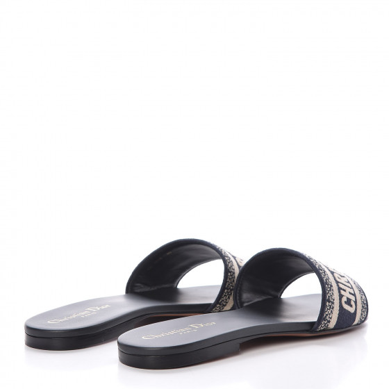 Christian Dior Dway Logo Embroidered Slide