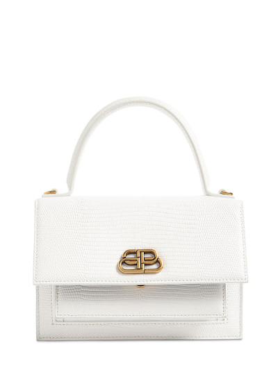 BOLSO MUJER BALENCIAGA SHARP XS CHAROL ESTAMPADO LAGARTO