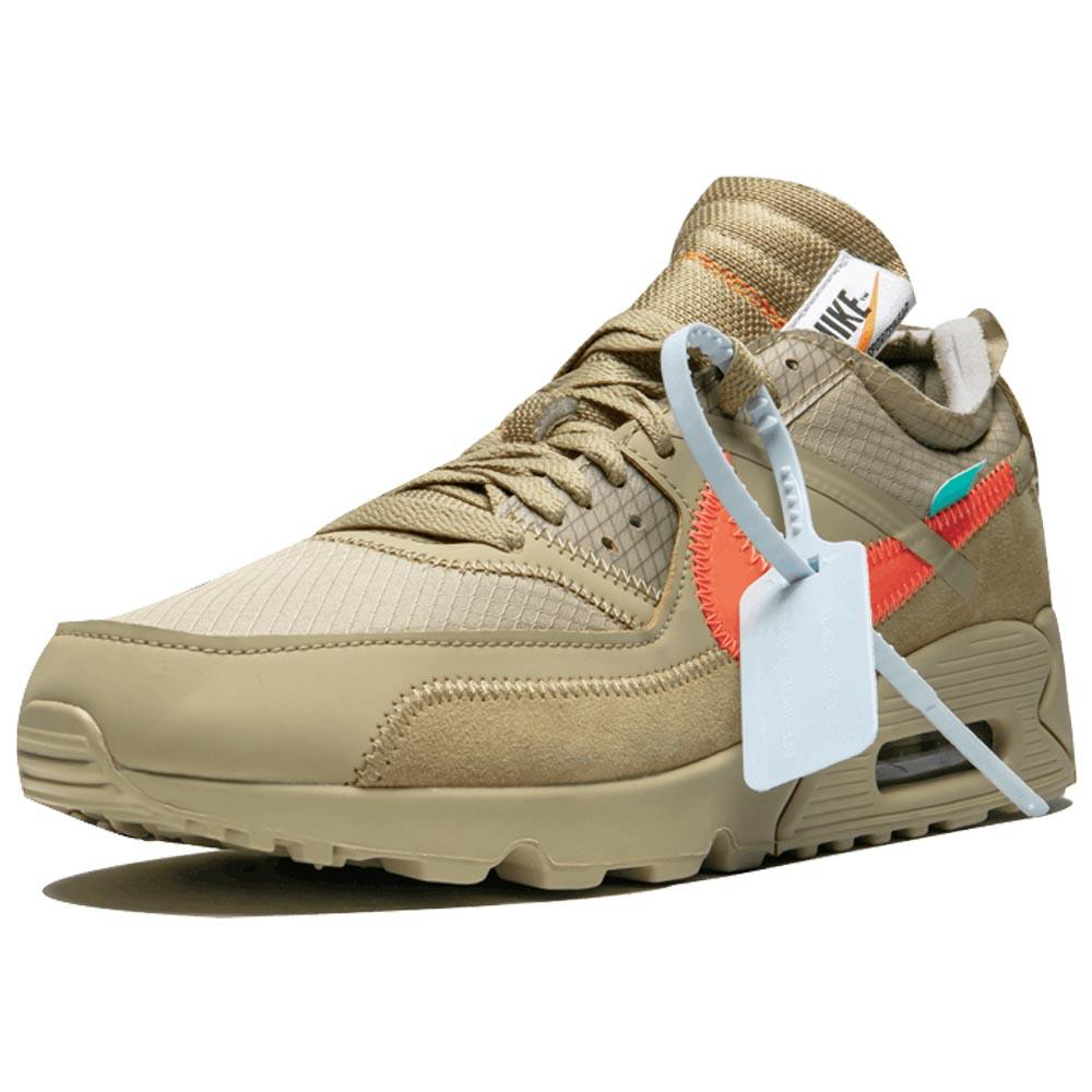 Hombre Off-White X Nike Air Max 90 Desert Ore 