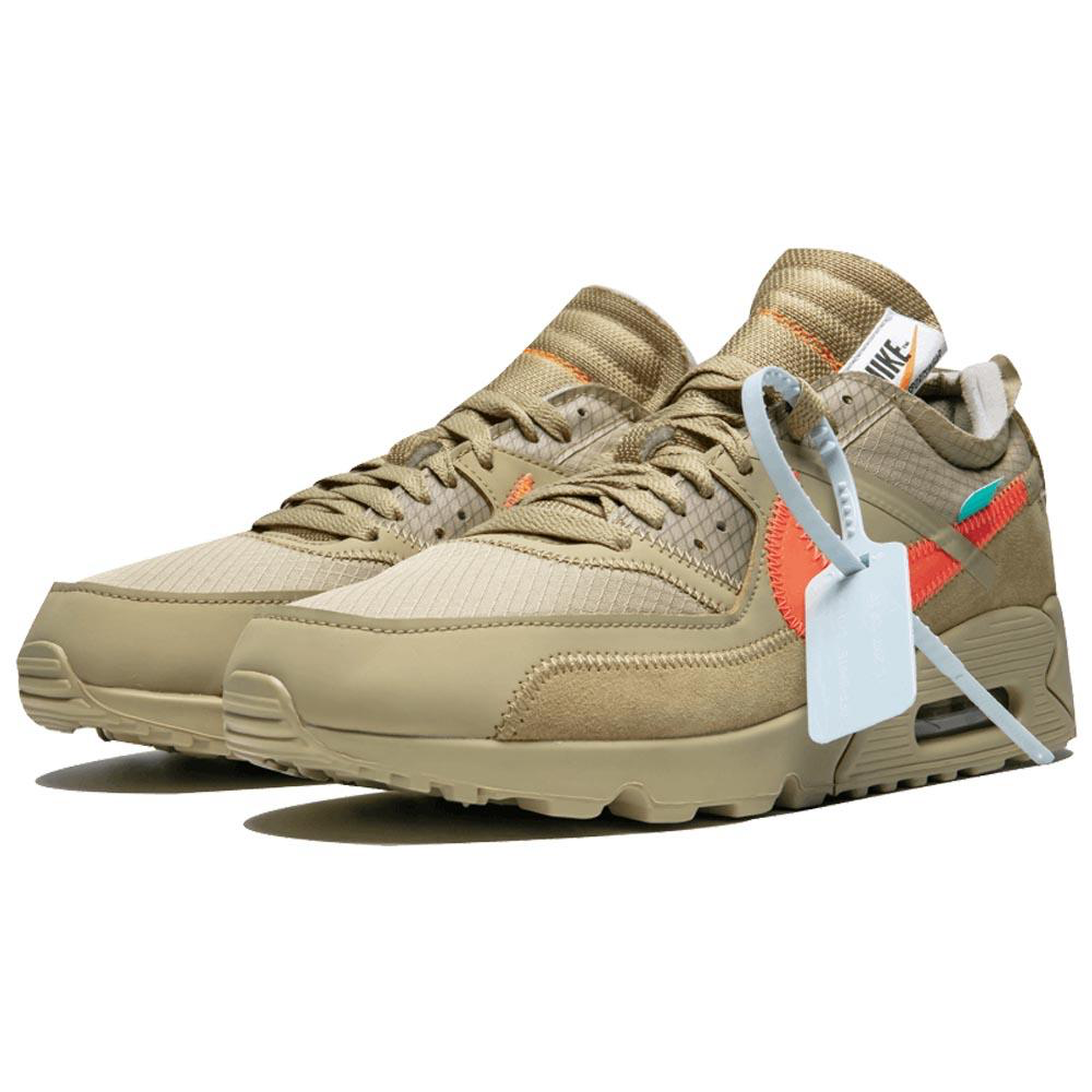 Hombre Off-White X Nike Air Max 90 Desert Ore 